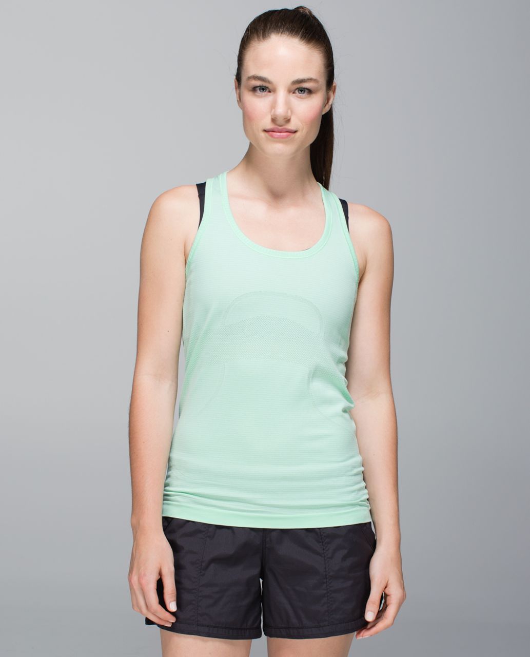 Lululemon Run:  Swiftly Tech Racerback - Heathered Fresh Teal