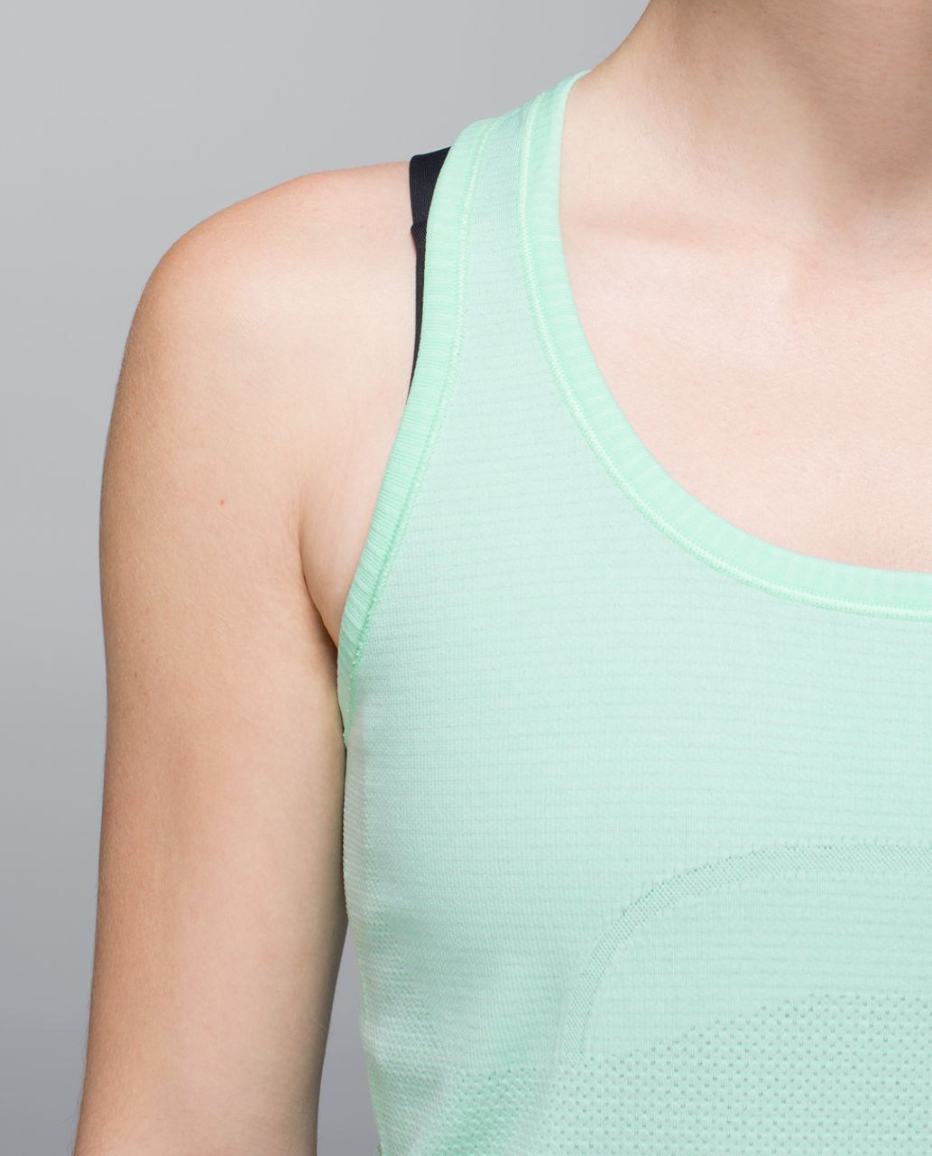 Lululemon Run:  Swiftly Tech Racerback - Heathered Fresh Teal