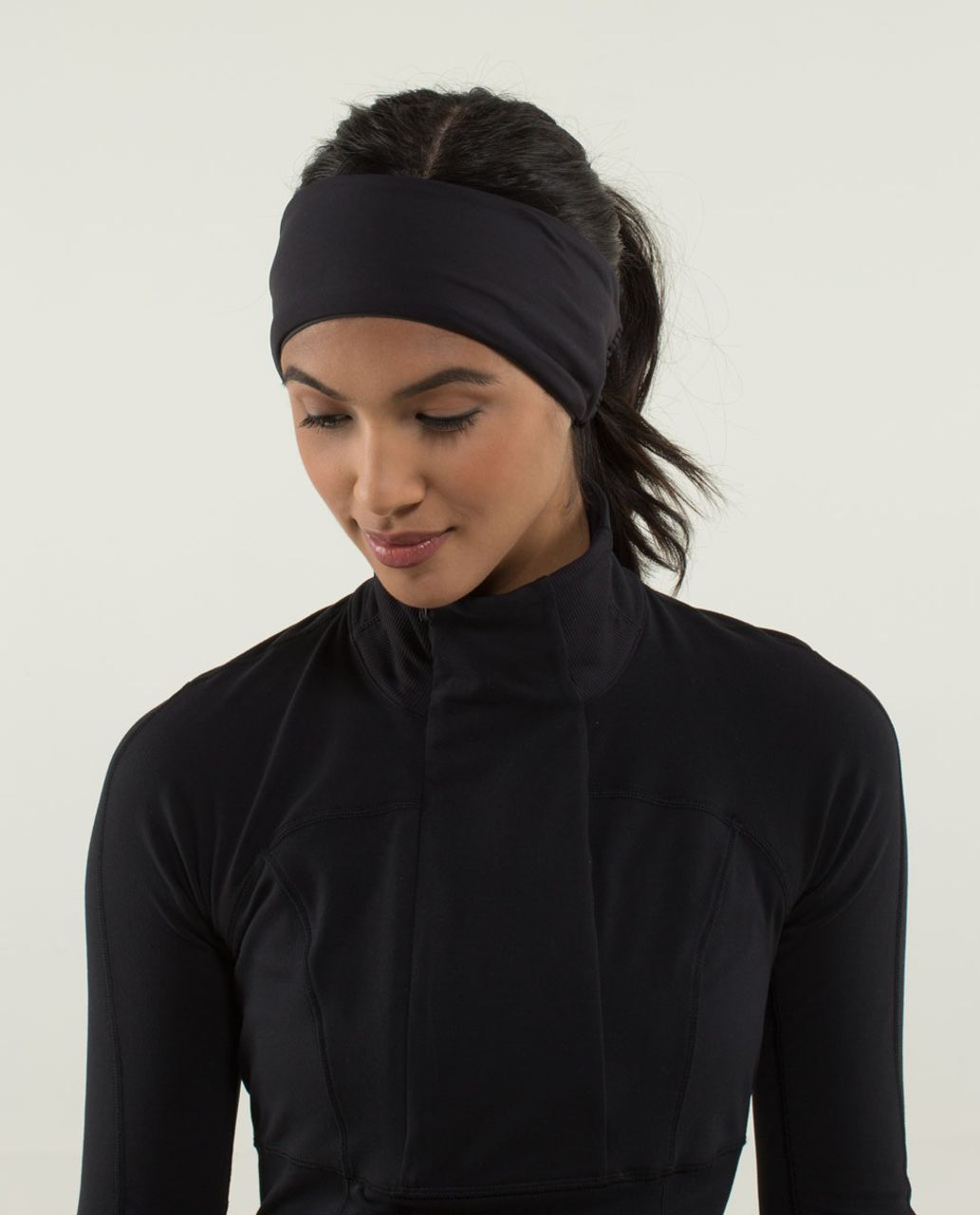 Lululemon Frosty Run Ear Warmer *Brushed - Black - lulu fanatics