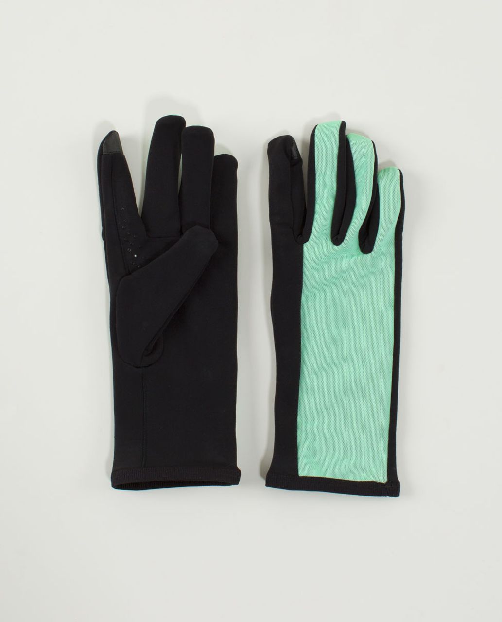 Lululemon Frosty Run Gloves *Reflective - Black / Fresh Teal