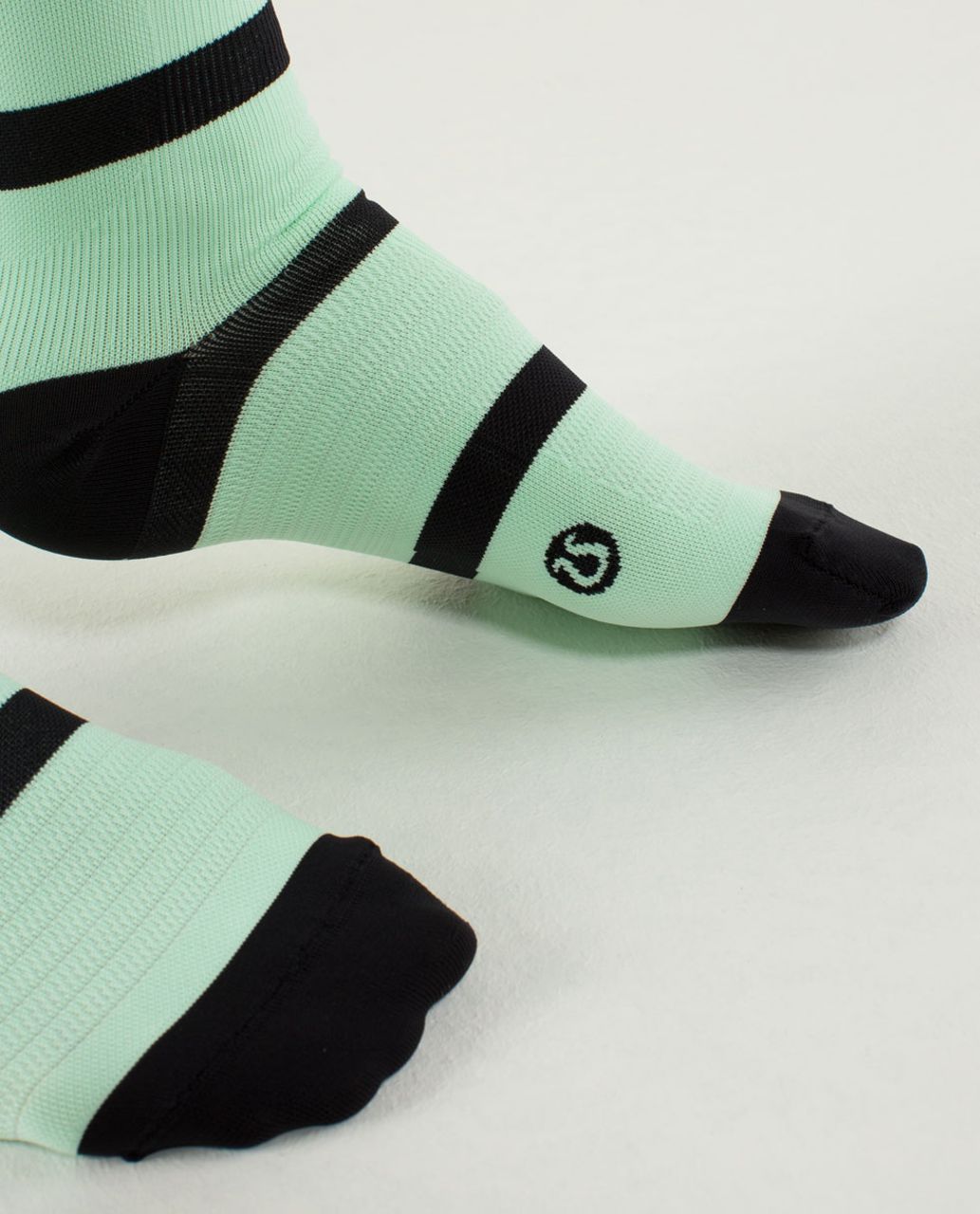 Lululemon Women's Compression Sock - Womens Compression Sock Stripe Fresh Teal Black