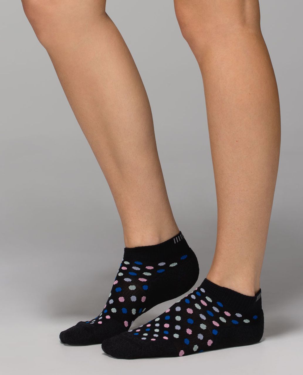 Lululemon Ultimate Padded Run Sock *Reflective - Womens Padded Reflective Polka Dot Multi