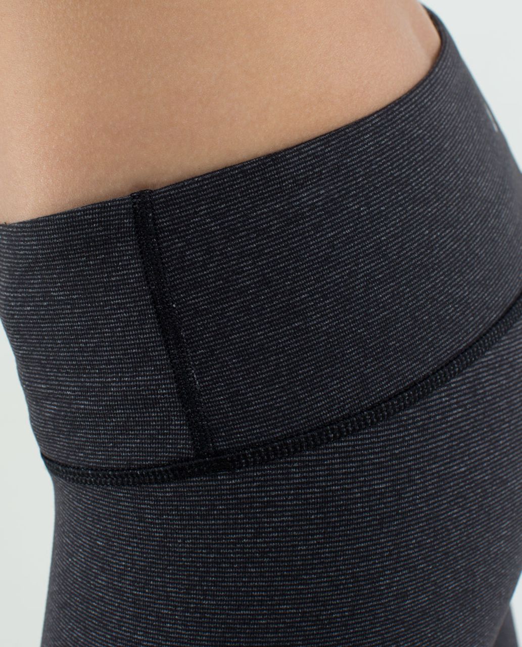 Lululemon Wunder Under Pant - Wee Stripe Black Heathered Black /  Black