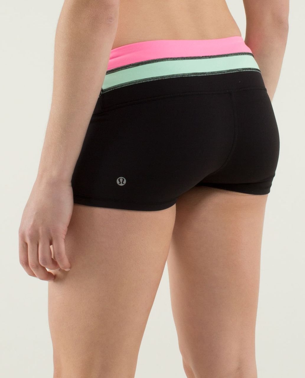 Lululemon Boogie Short *Full-On Luon - Black / Quilt Winter 13-16