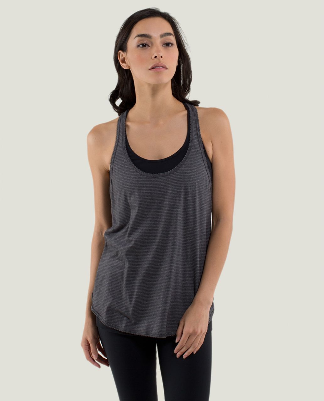 Lululemon 105 F Singlet *Silver - Heathered Dark Grey