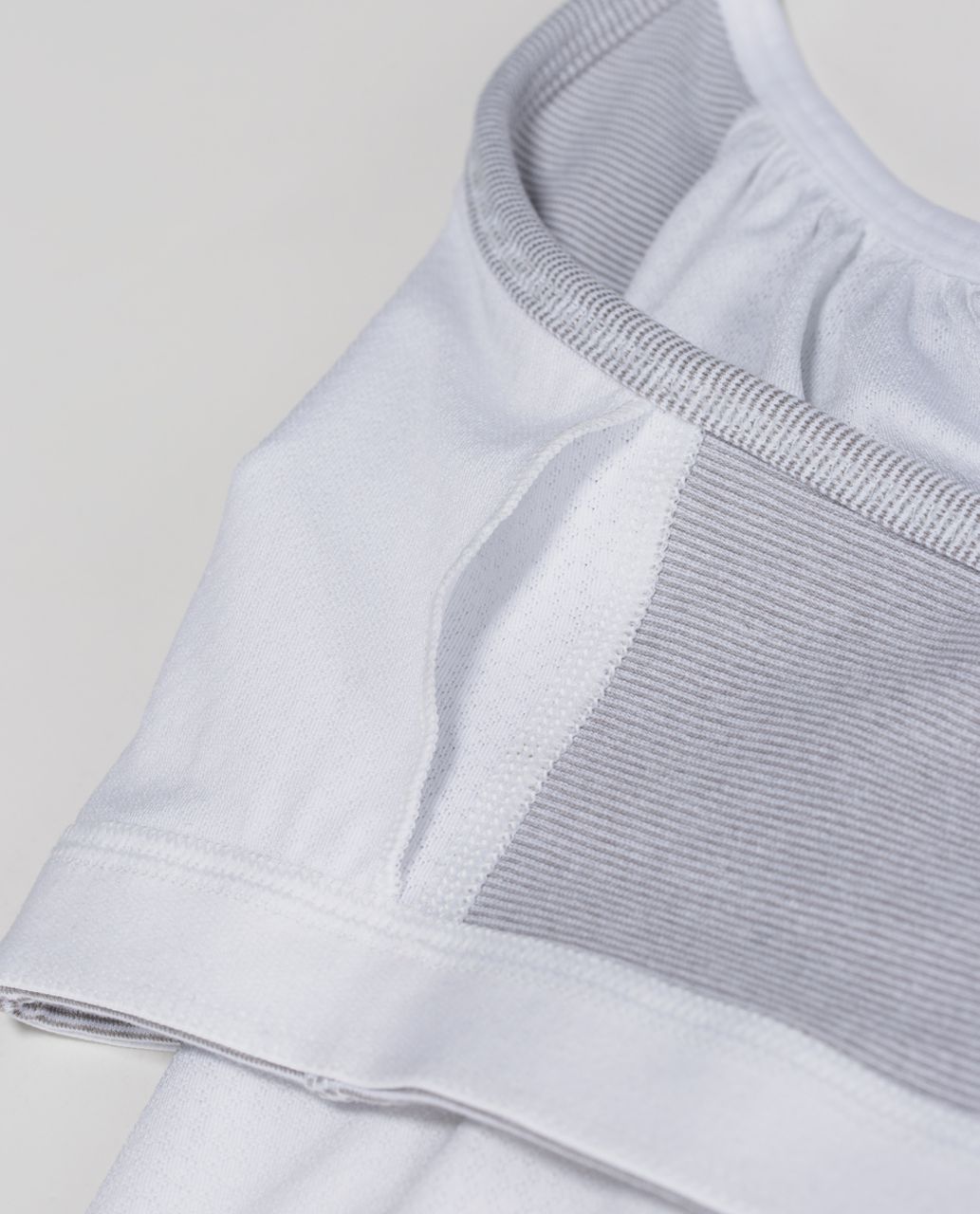 Lululemon No Limits Tank - White / Wee Stripe White Heathered Medium Grey