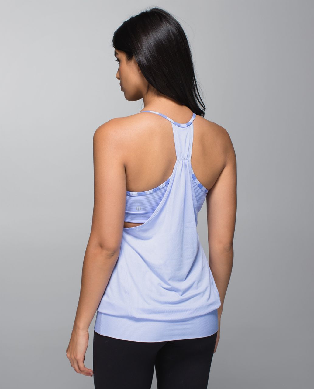 Lululemon No Limits Tank Cadet Blue Steep Stripe - Women's Size 8