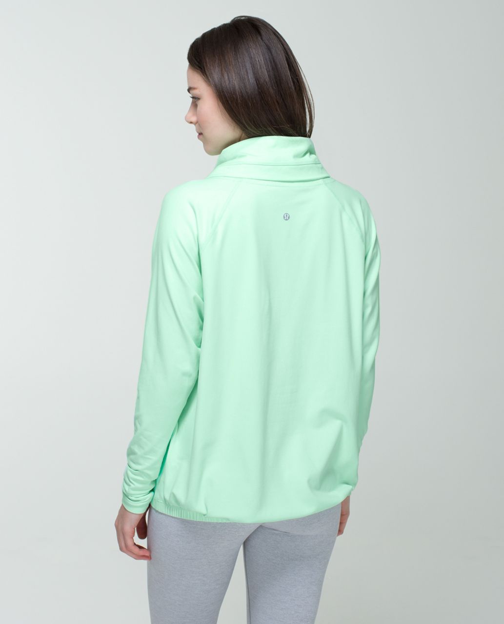 LULULEMON Athletica Top Womens 8 Green Healthy Heart Pullover Hoodie  Sweatshirt