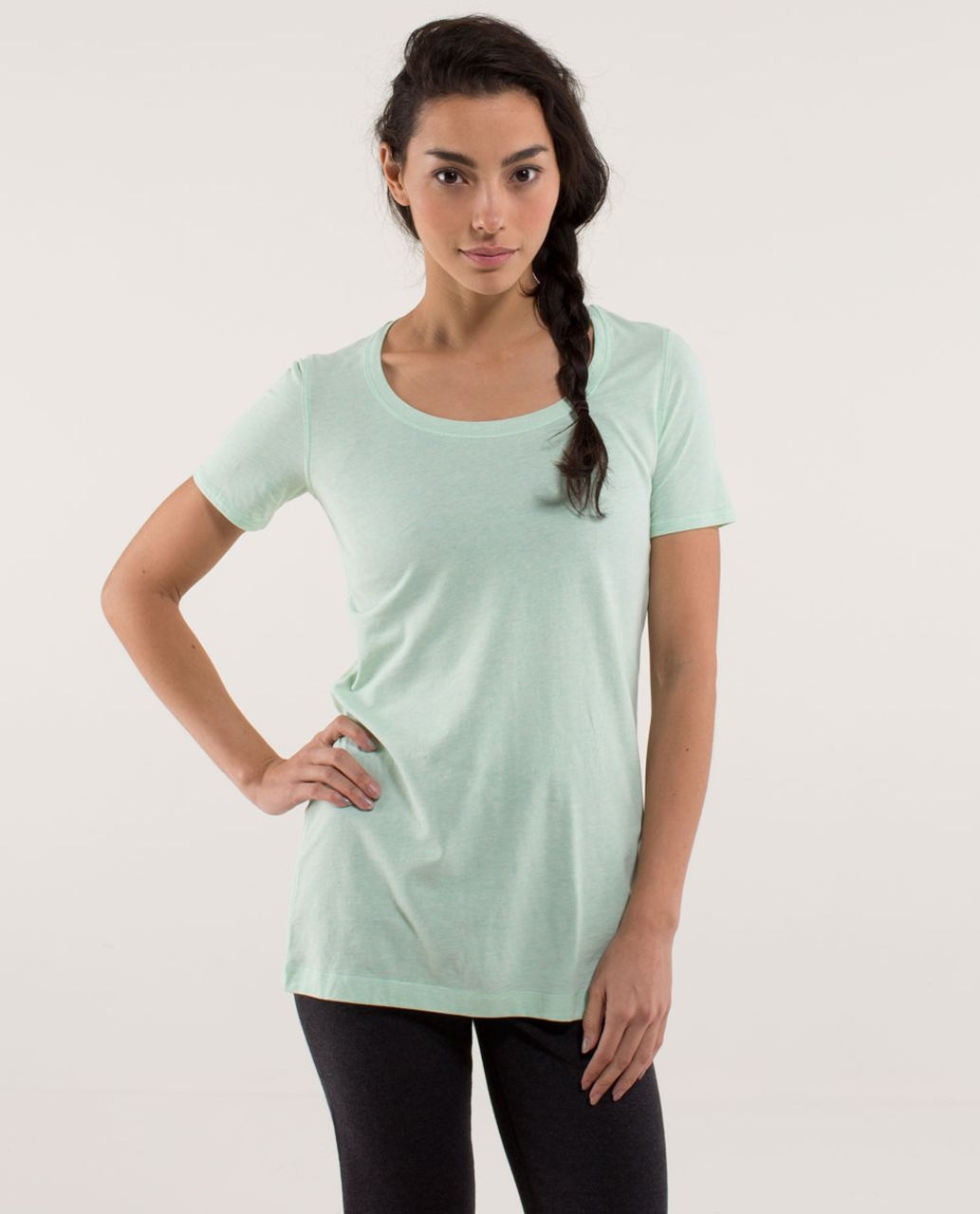 Lululemon Every Yogi Tee - Heathered Fresh Teal