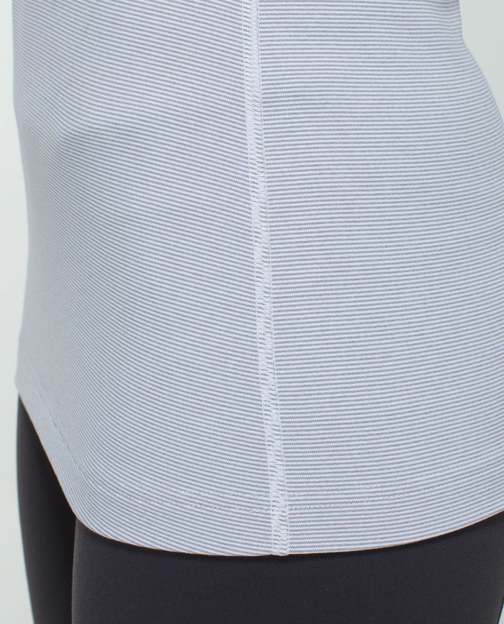 Lululemon Cool Racerback - Wee Stripe White Heathered Medium Grey