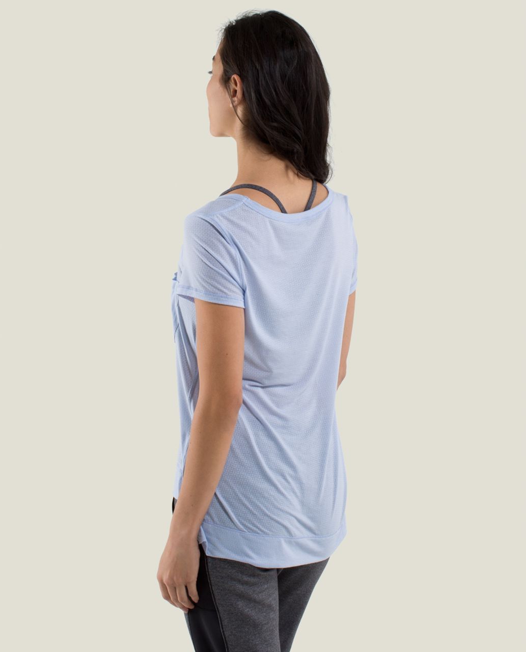 Lululemon Perfect Layer Tee - Double Diamond Burnout Lavender Dusk