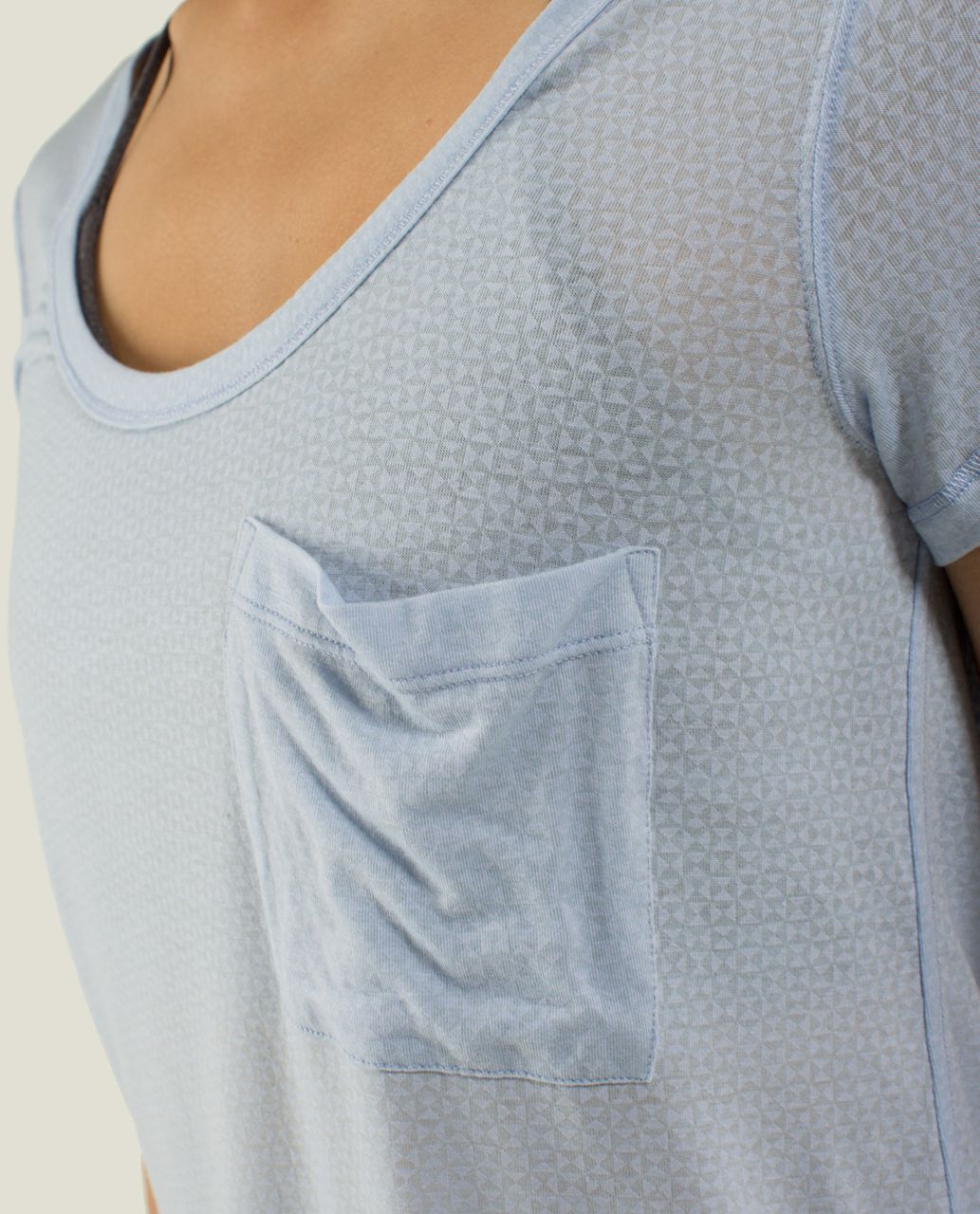 Lululemon Perfect Layer Tee - Double Diamond Burnout Lavender Dusk