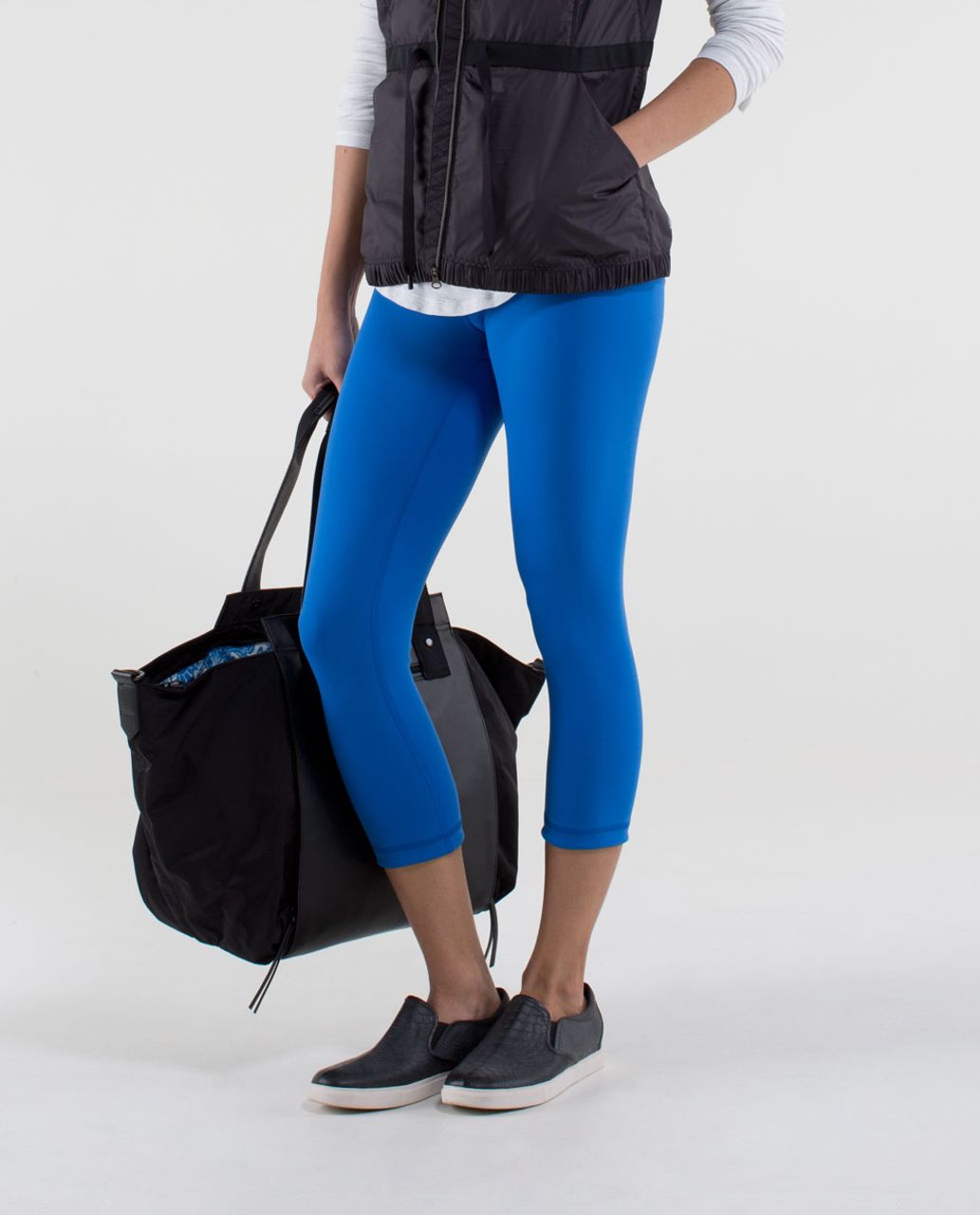 Lululemon Wunder Under Crop *Reversible - Black / Baroque Blue