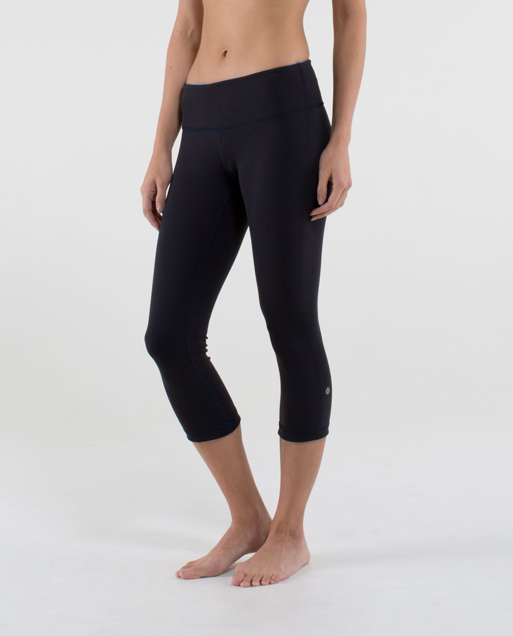 Lululemon Wunder Under Crop *Reversible - Black / Baroque Blue