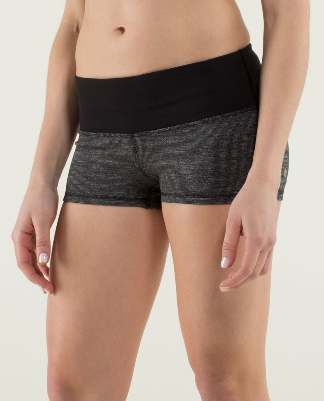 Lululemon Boogie Short - Wee Stripe Black Heathered Black /  Black