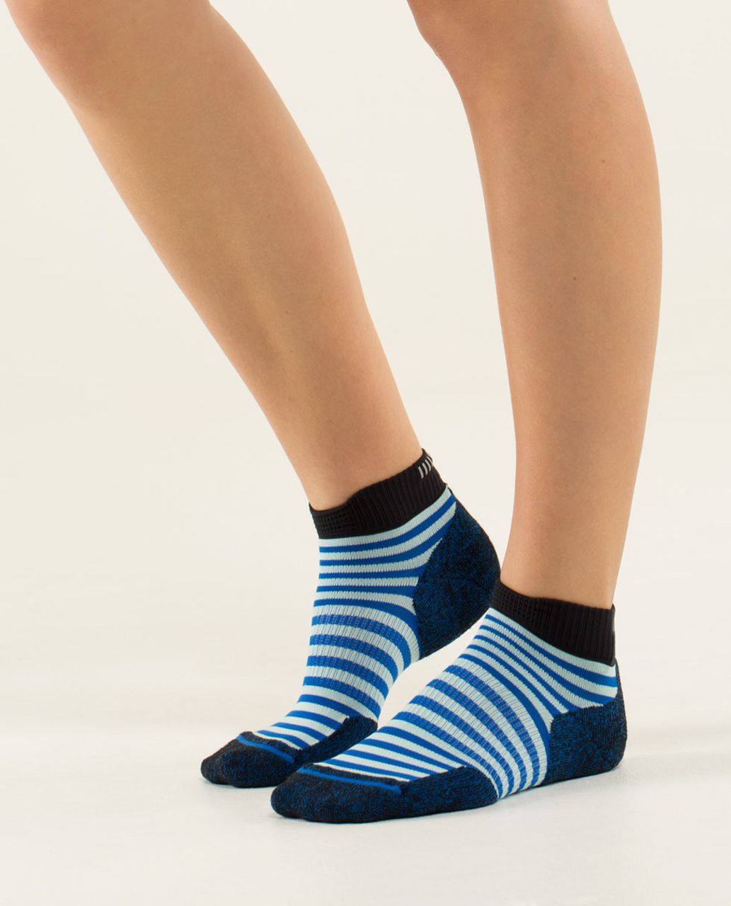 Lululemon Ultimate Padded Run Sock *Reflective - Womens Padded Reflective Stripe Baroque Blue