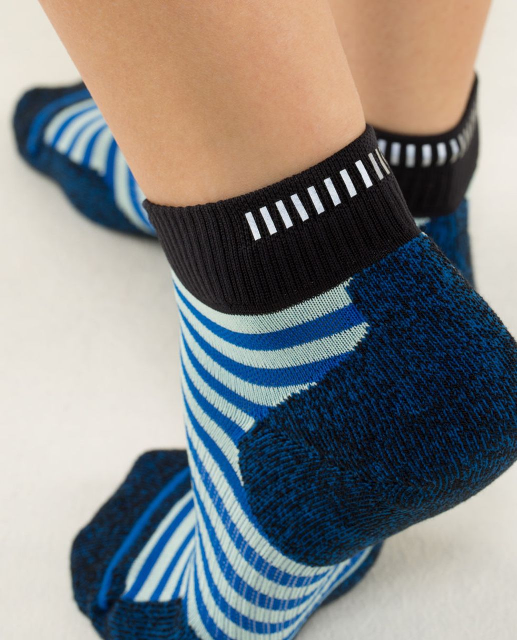 Lululemon Ultimate Padded Run Sock *Reflective - Womens Padded Reflective Stripe Baroque Blue