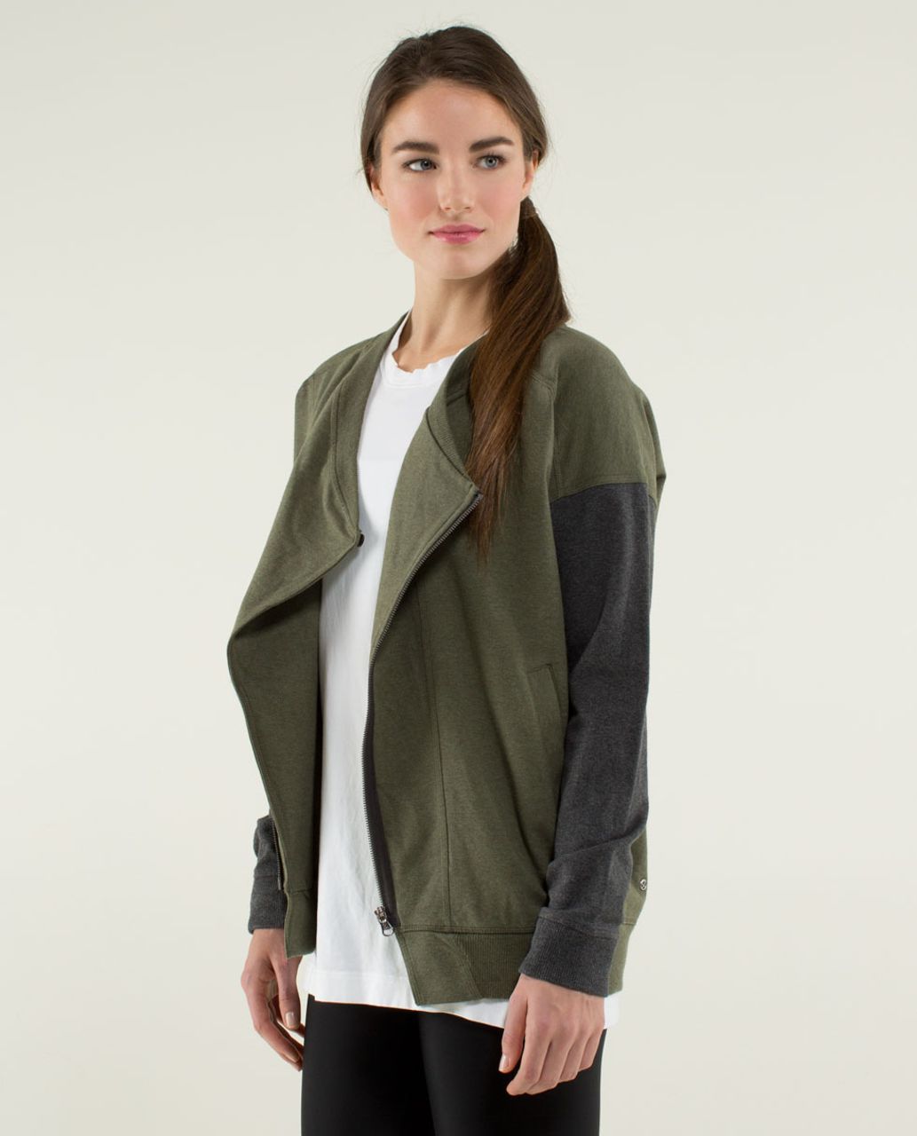 Lululemon Mula Bundle Wrap - Heathered Fatigue Green / Heathered Dark Grey