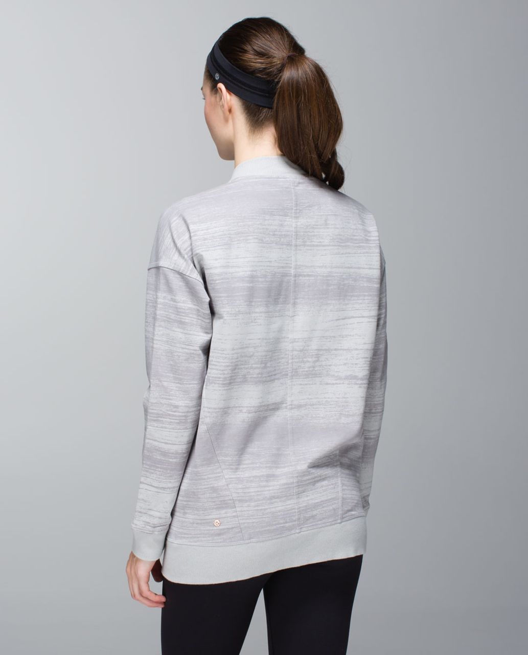 Lululemon Mula Bundle Wrap - Righteous Stripe Silver Spoon / Silver Spoon