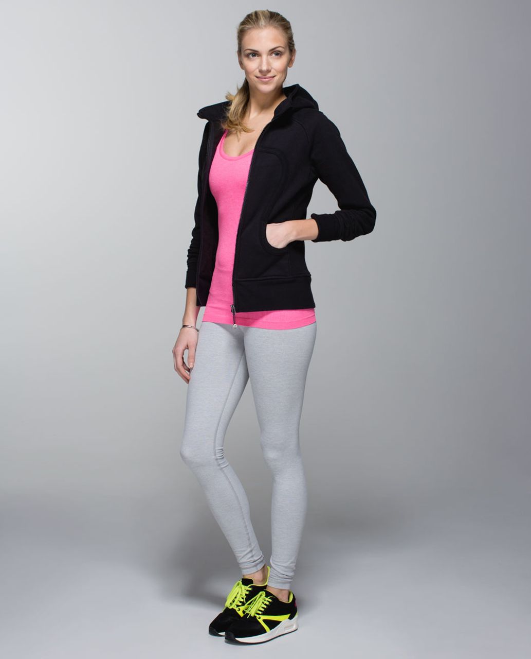 Lululemon Ebb To Street Tank - Heathered Zing Pink Light