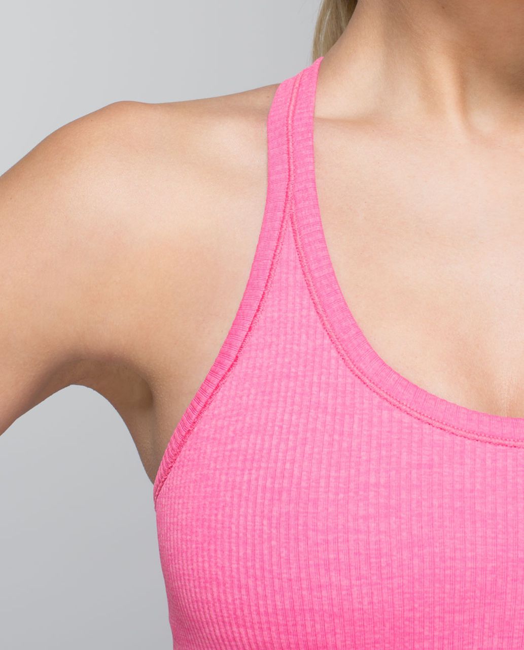 Lululemon Ebb To Street Tank - Heathered Zing Pink Light