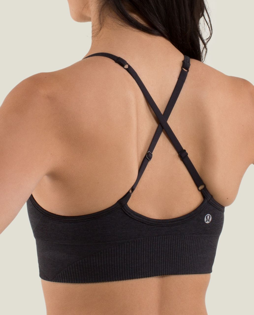 Lululemon Ebb To Street Bra (First Release) - Heathered Black - lulu  fanatics