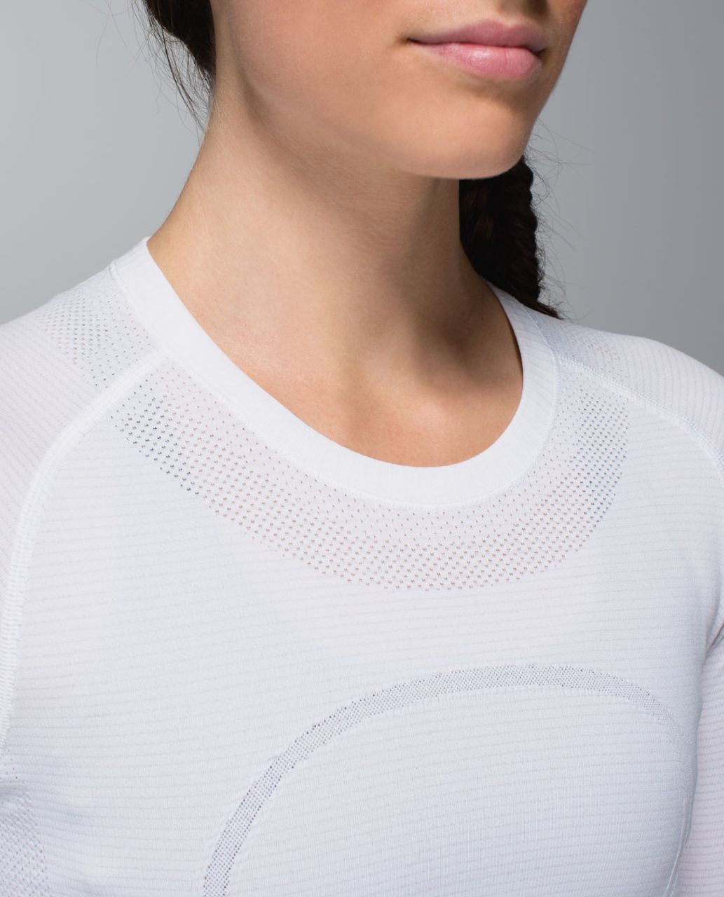 Lululemon Run:  Swiftly Tech Long Sleeve - Heathered White