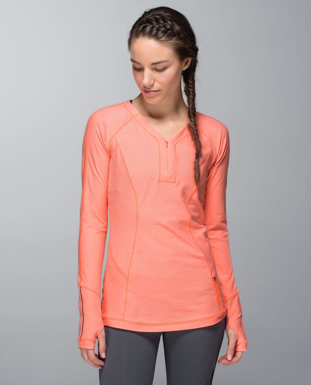 orange lululemon shirt