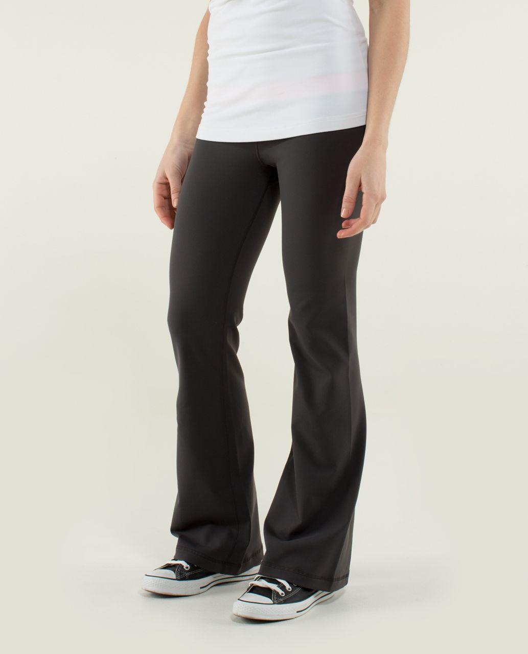 Lululemon Groove Pant (Regular) *Full-On Luon - Black / Quilt Winter 13-12  - lulu fanatics