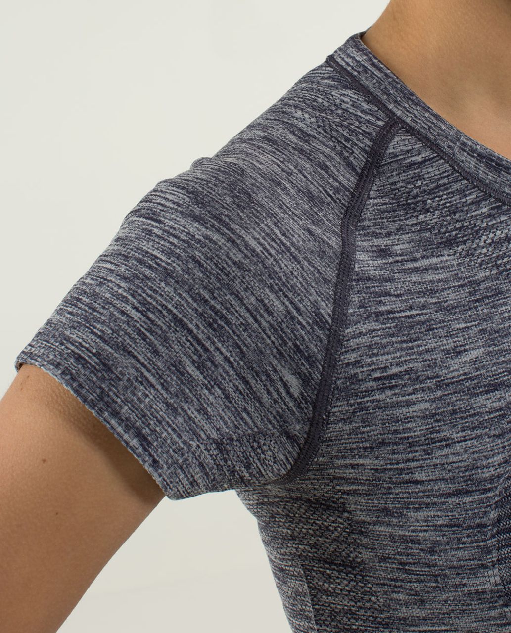 Lululemon Run:  Swiftly Tech Short Sleeve - Heathered Cadet Blue