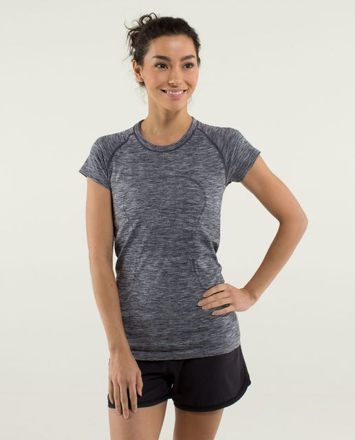 Lululemon Swiftly Tech Short Sleeve Scoop - Heathered Harbor Blue