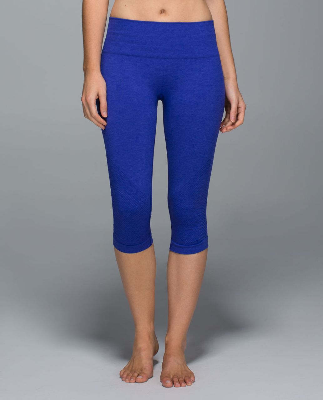 Lululemon In The Flow Crop II - Heathered Pigment Blue