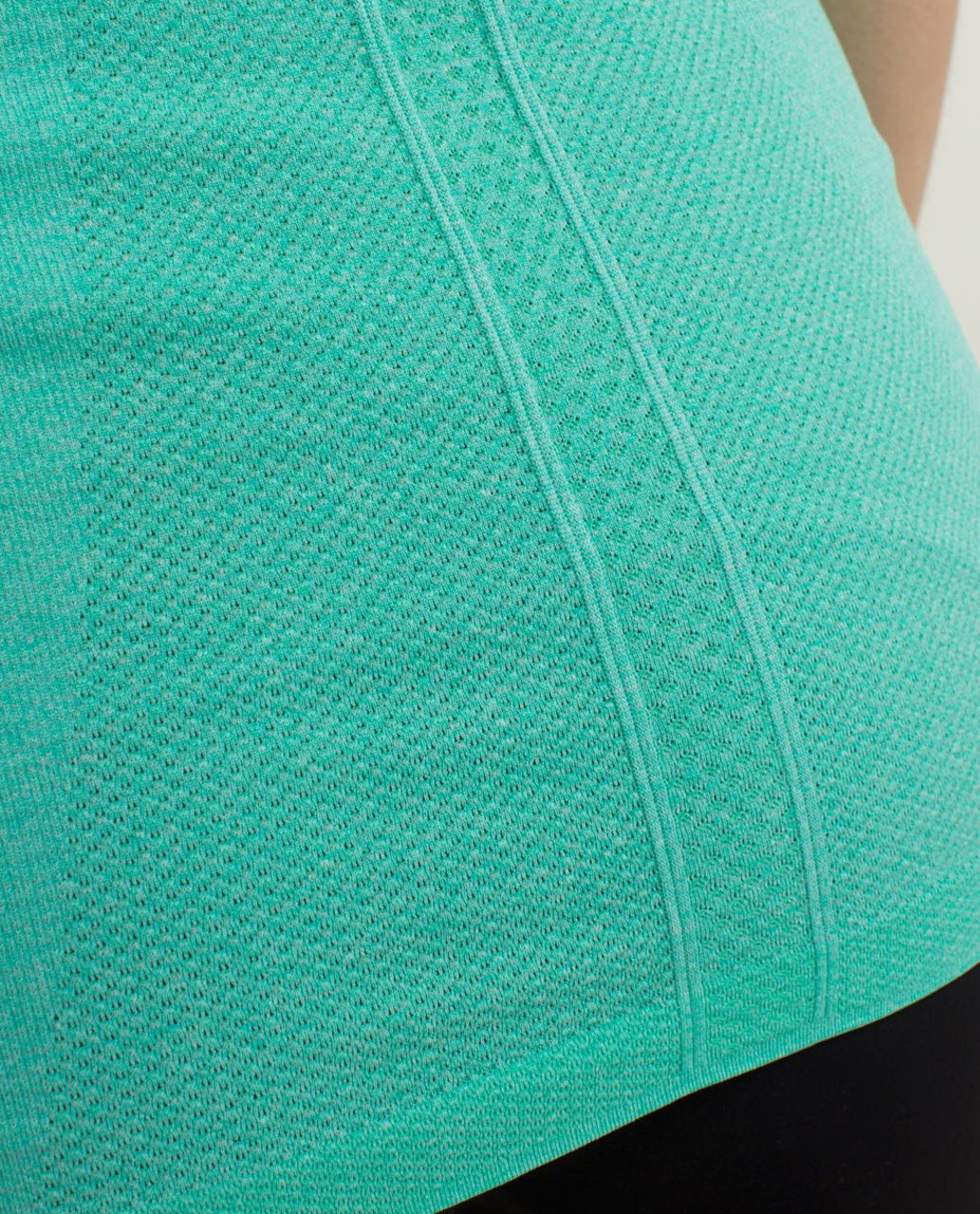 Lululemon Run:  Swiftly Tech Short Sleeve - Heathered Bali Breeze