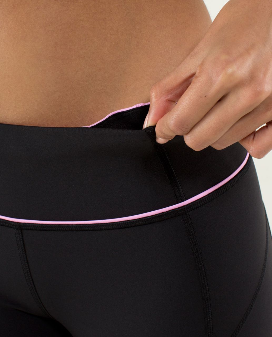 Lululemon Pace Queen Tight - Black / Vintage Pink