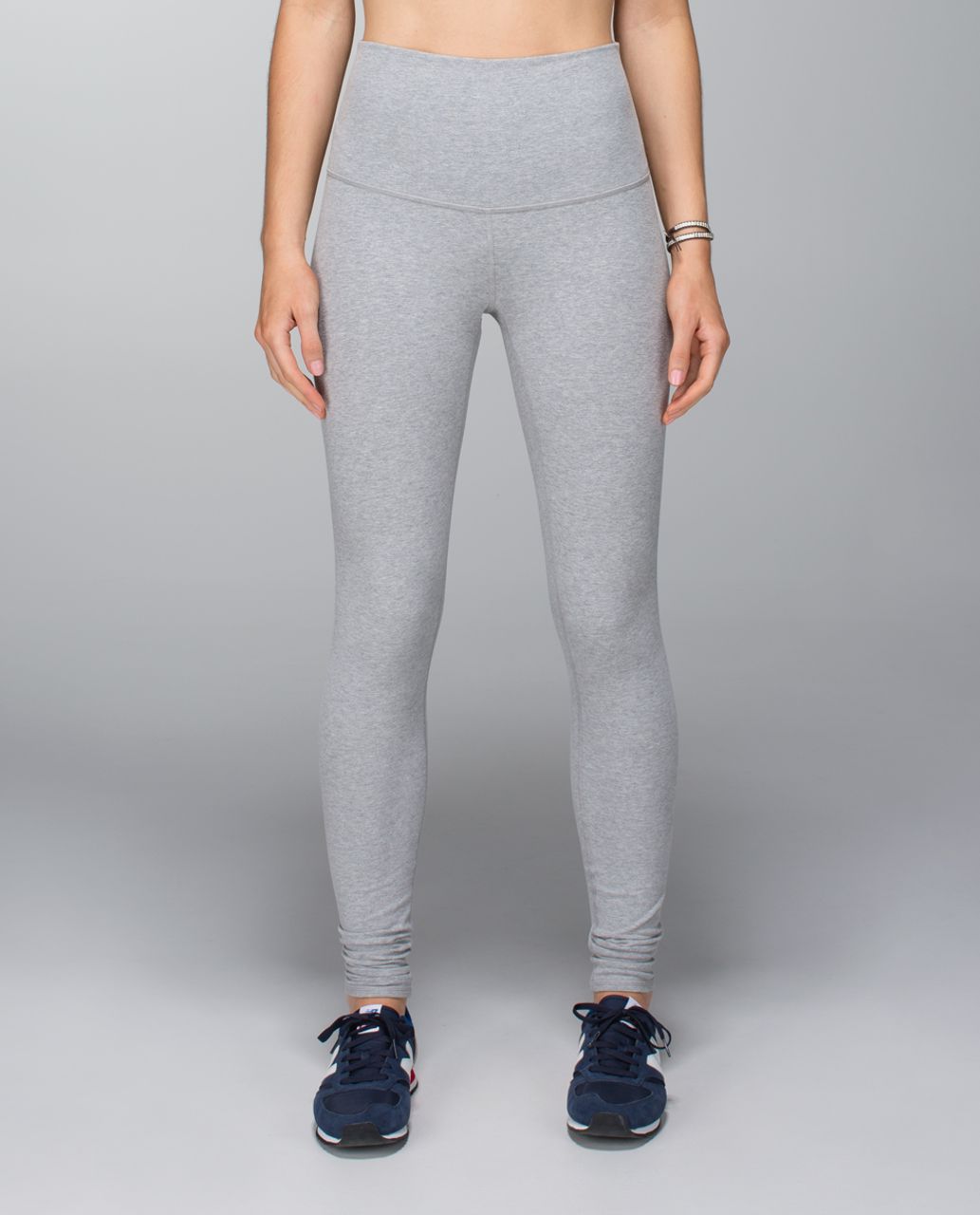 Lululemon Wunder Under Pant (Roll Down) *Cotton - Heathered Medium Grey -  lulu fanatics