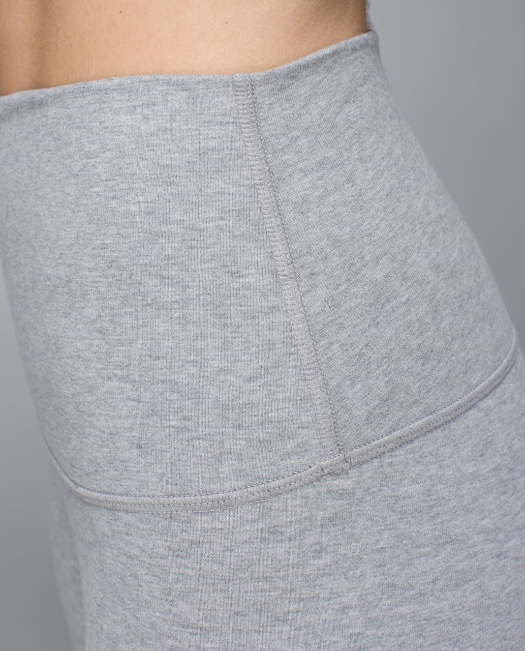 Lululemon Wunder Under Pant (Roll Down) *Cotton - Heathered Medium Grey