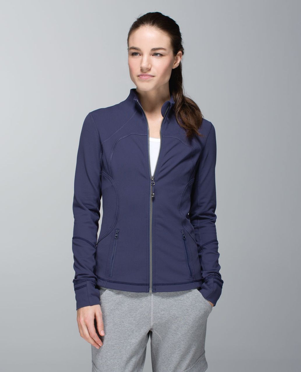 Lululemon Asymmetrical Zip Jacket Blue Size 2 - $75 (49% Off Retail) - From  Shauna