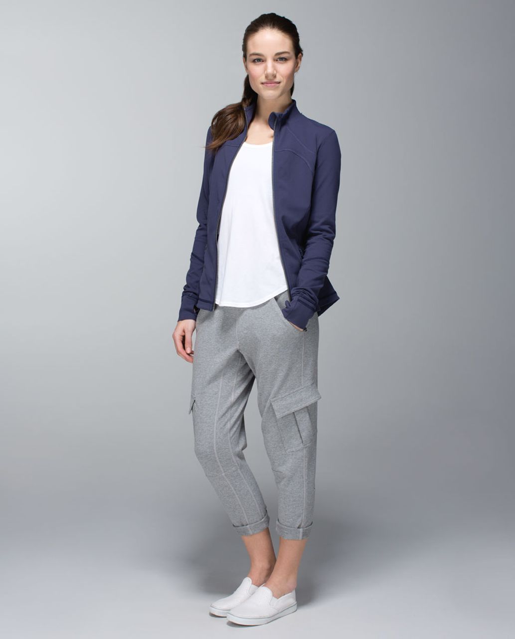 Lululemon Forme Jacket *Cuffins - Cadet Blue