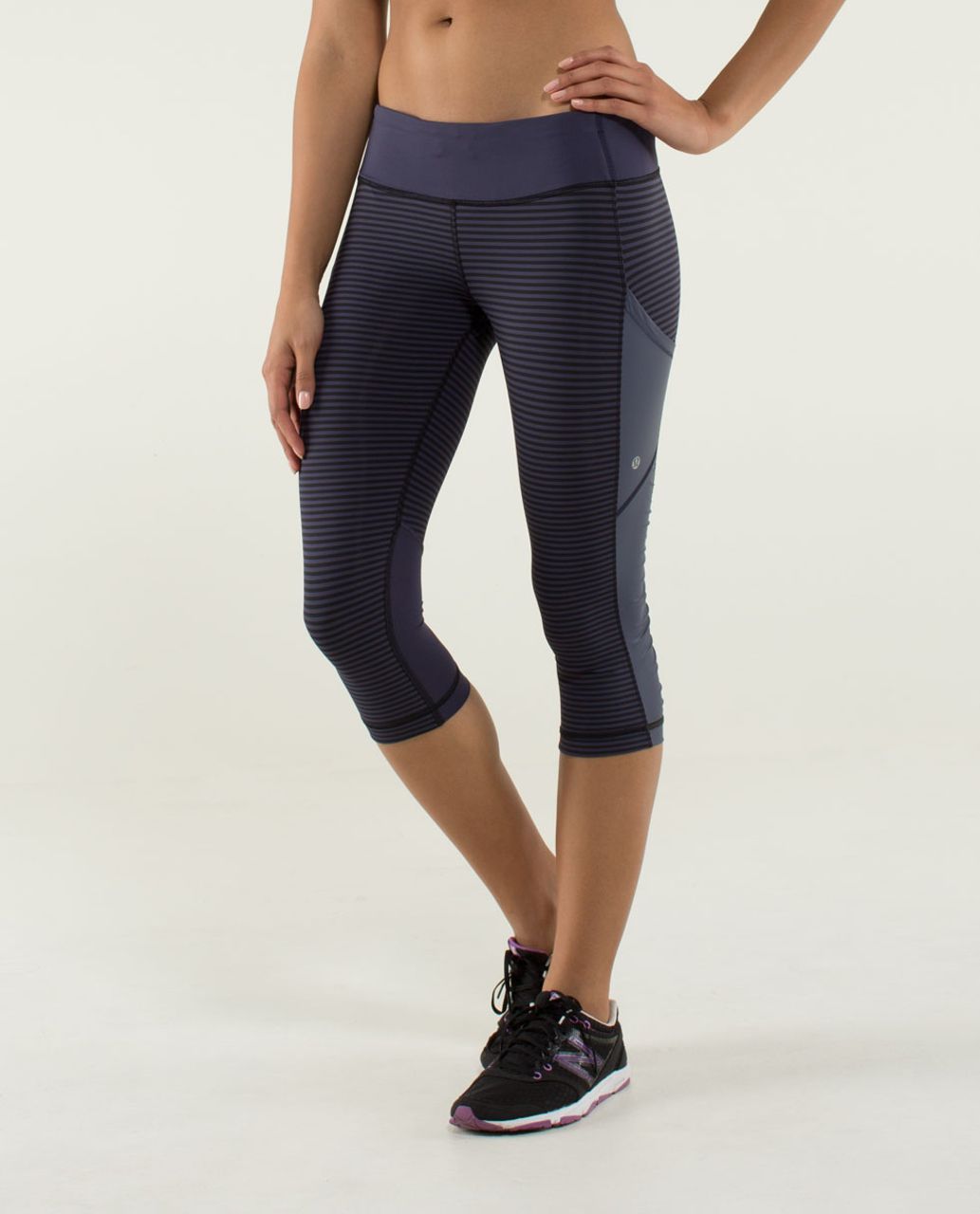 Lululemon Cut The Crop - Black / Vintage Pink - lulu fanatics