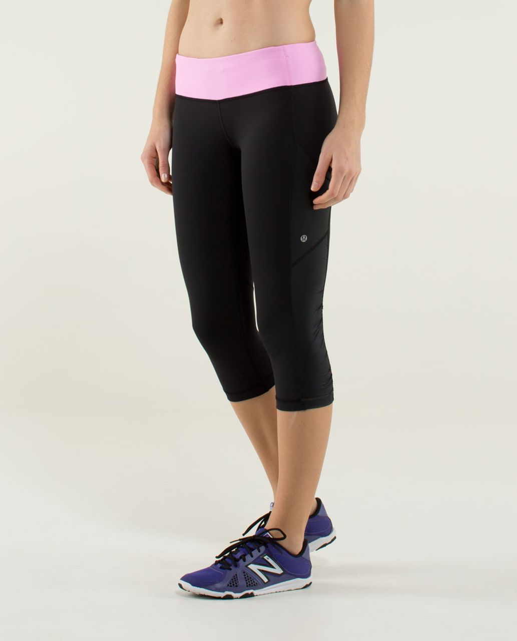 Lululemon Cut The Crop - Black / Vintage Pink