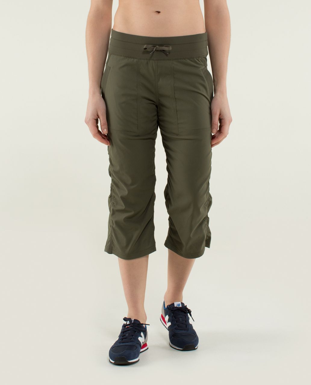 Lululemon Studio Crop *No Liner - Fatigue Green