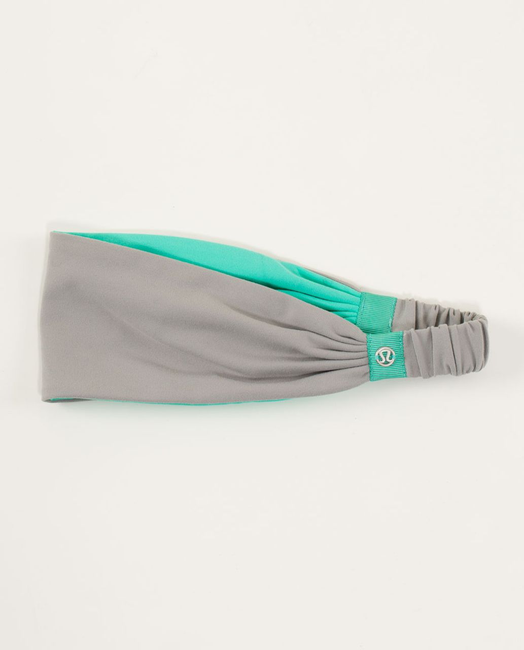 Lululemon Bang Buster Headband *Reversible - Ambient Grey / Bali Breeze