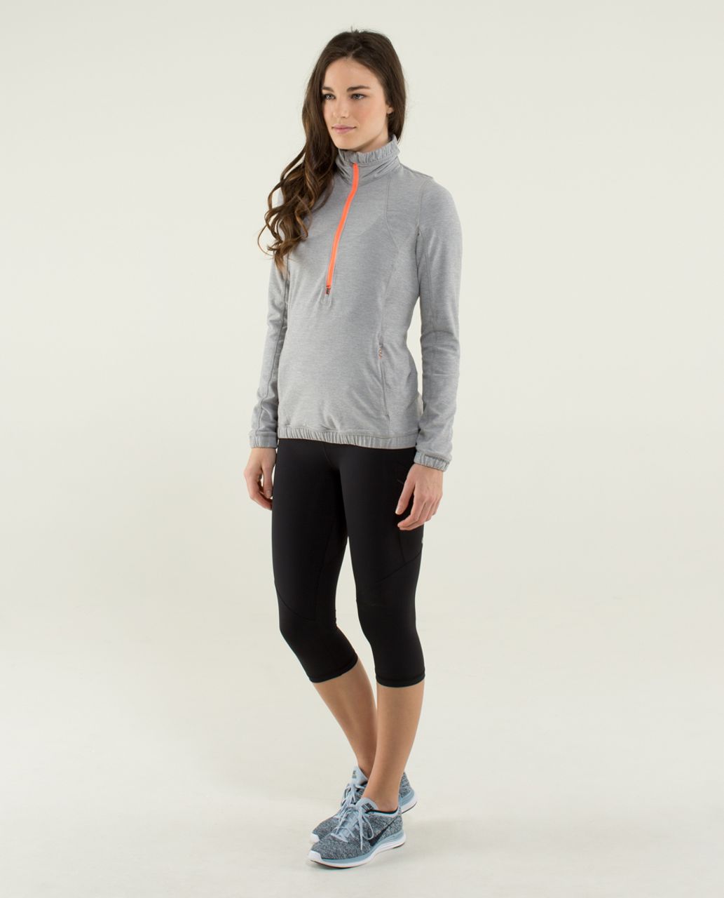 Lululemon Forthright 1/2 Zip - Heathered Medium Grey / Ambient Grey