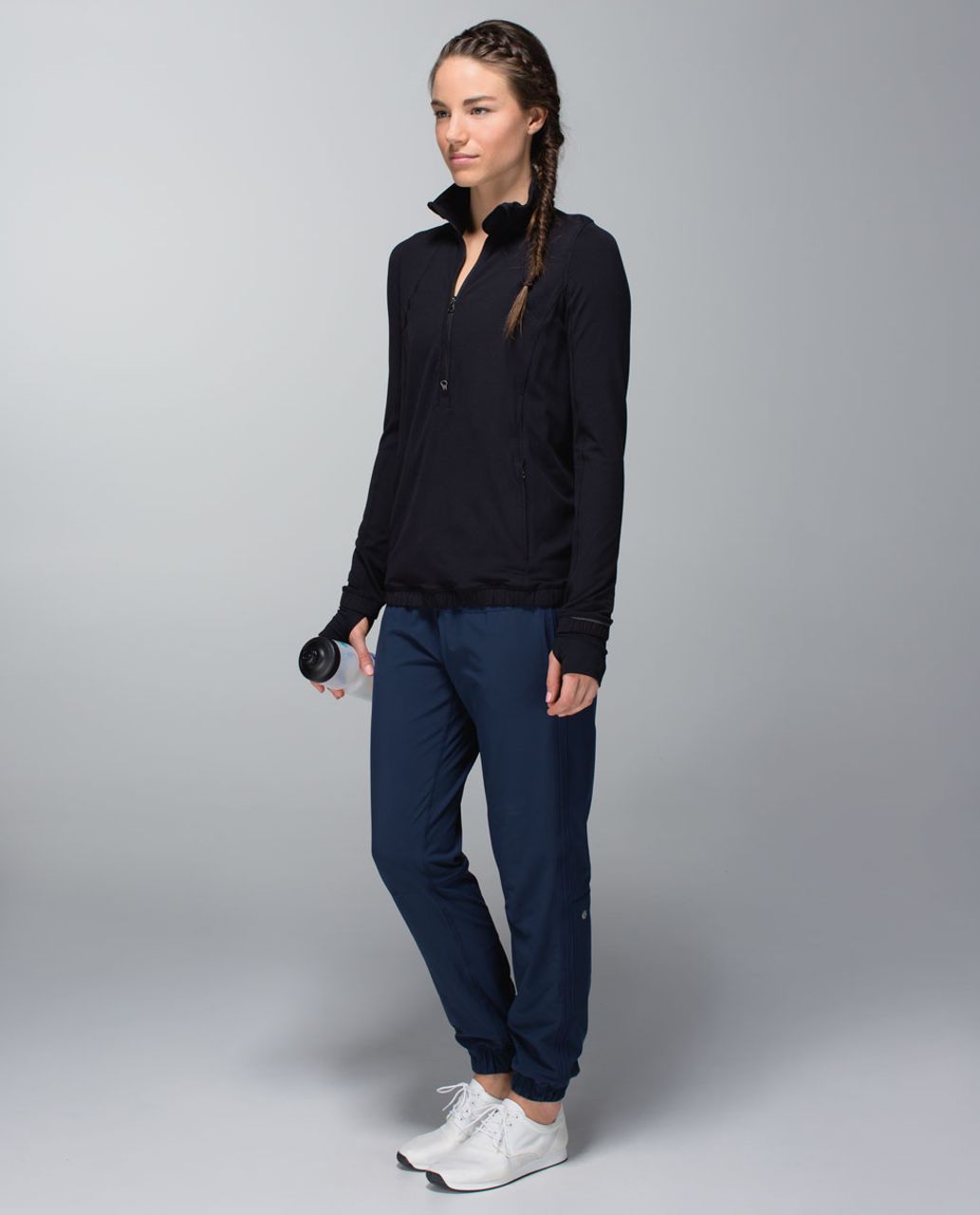 Lululemon Forthright 1/2 Zip - Black