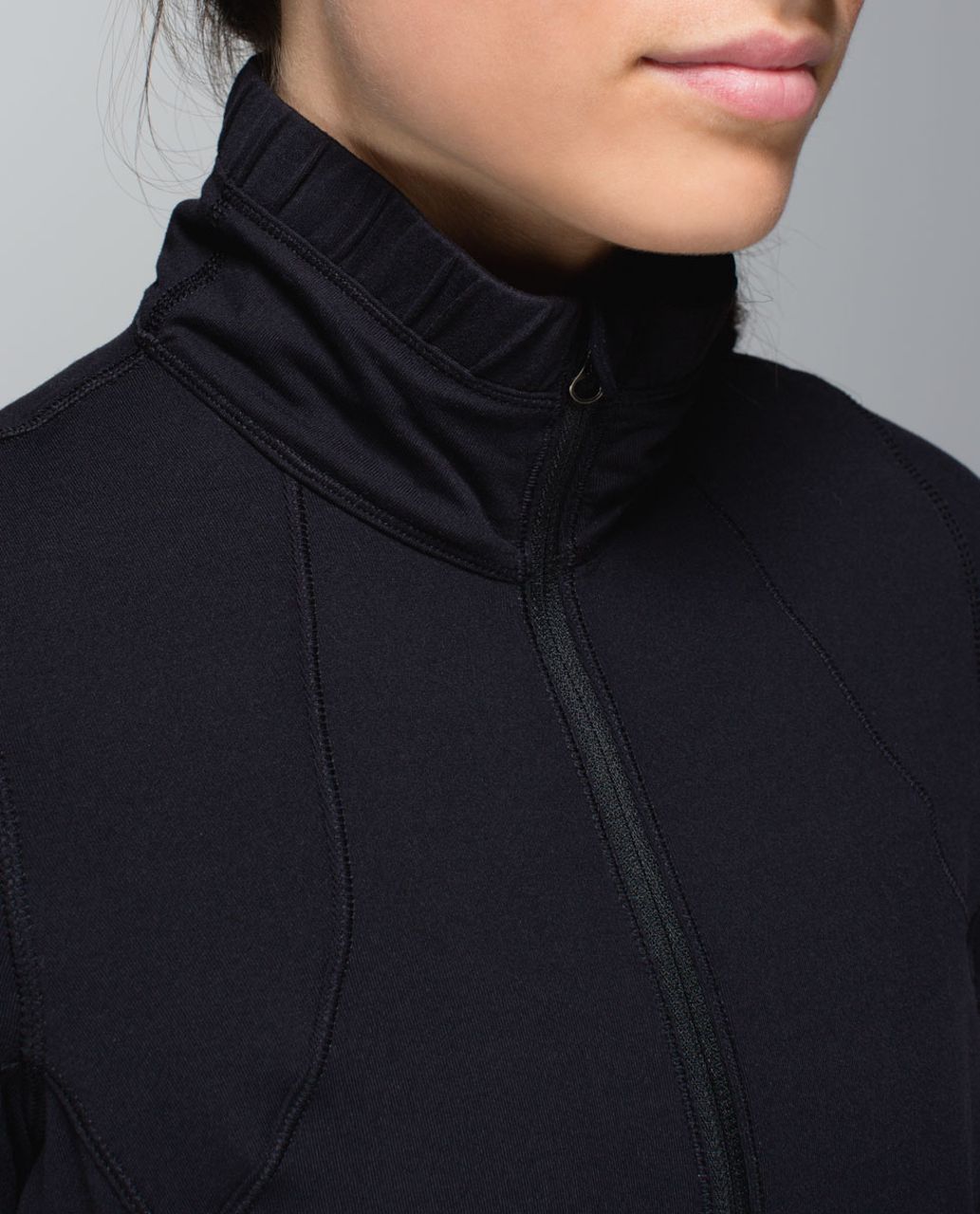 Lululemon Forthright 1/2 Zip - Black - lulu fanatics