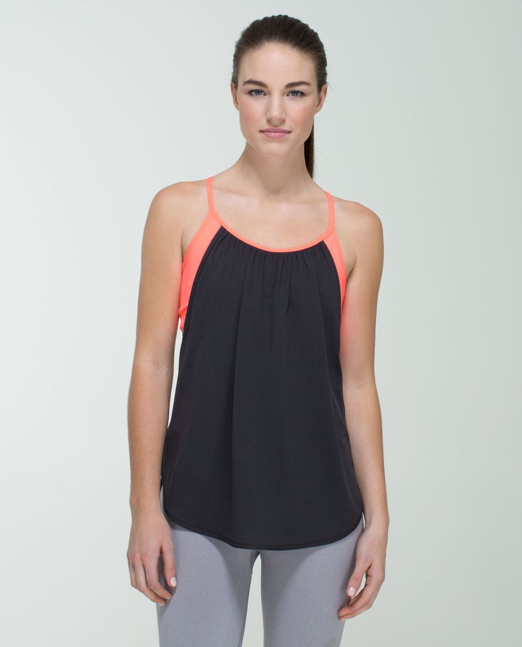 Lululemon Tuck Me In Tank - Soot / Very Light Flare - lulu fanatics