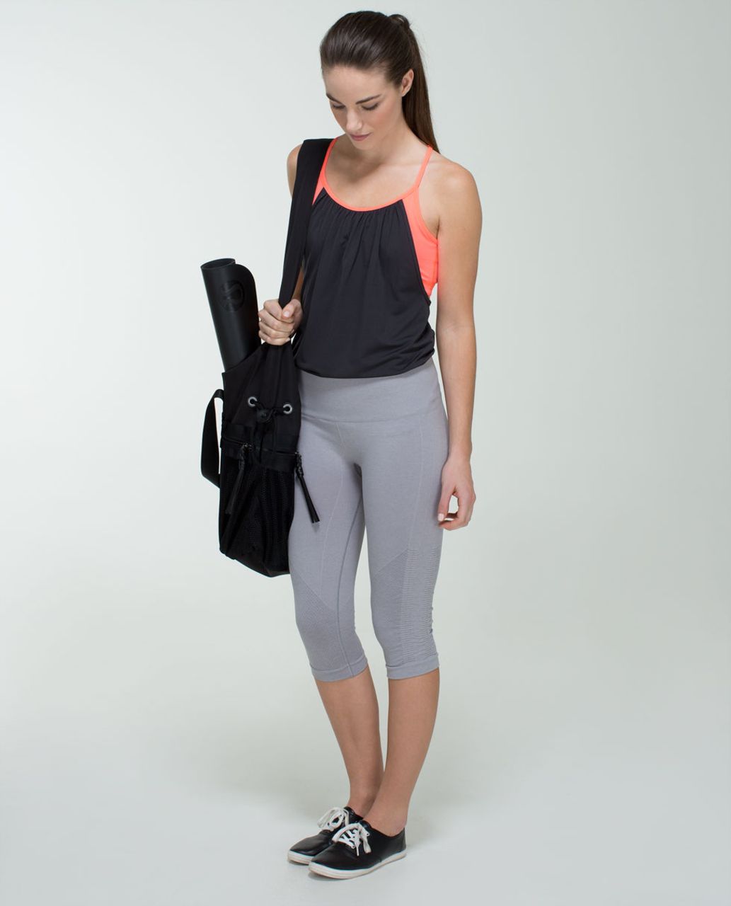 Lululemon Tuck Me In Tank - Soot / Very Light Flare - lulu fanatics