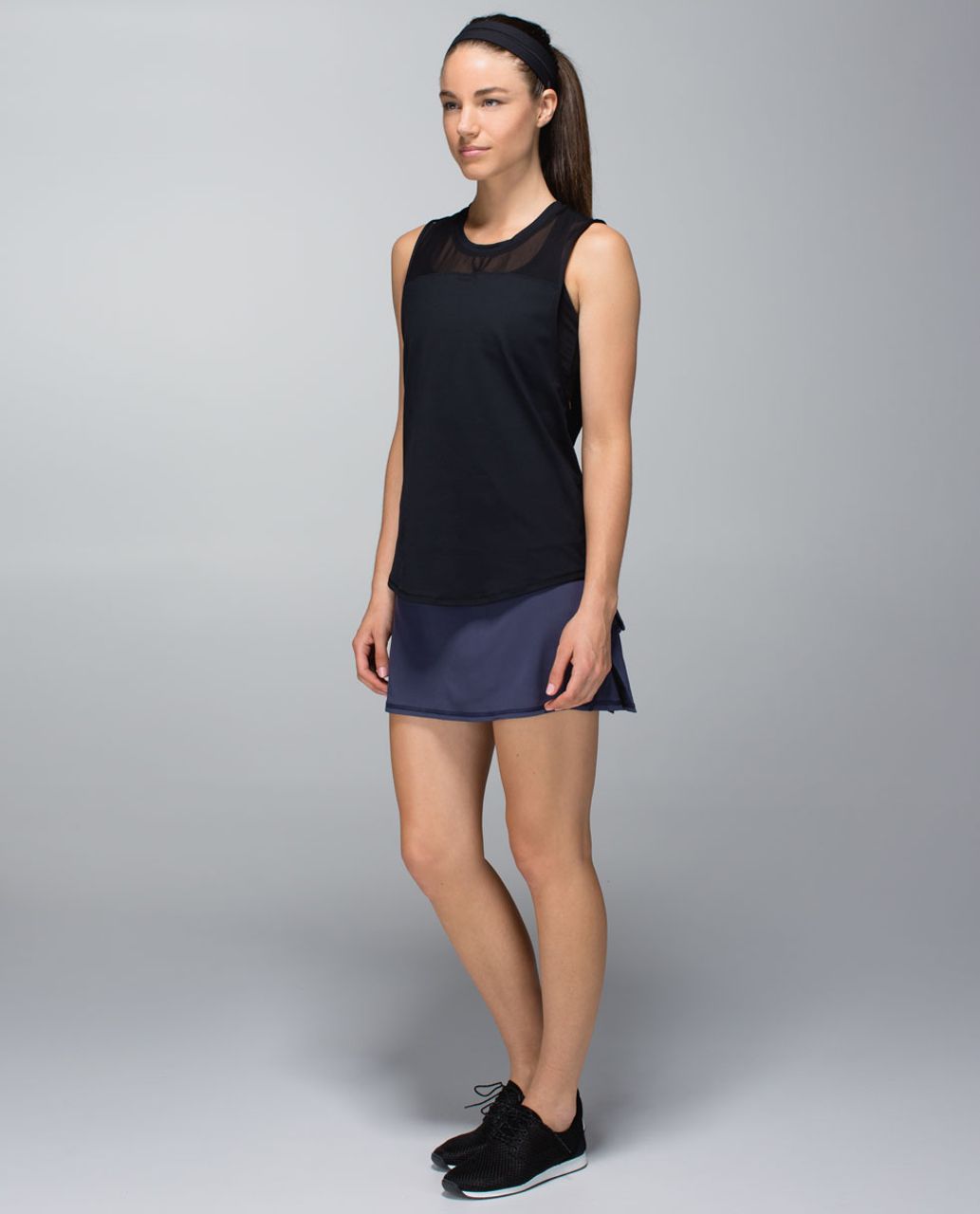 Lululemon Run:  Pace Setter Skirt (Regular) *4-way Stretch - Cadet Blue / 1 / 8 Stripe Cadet Blue