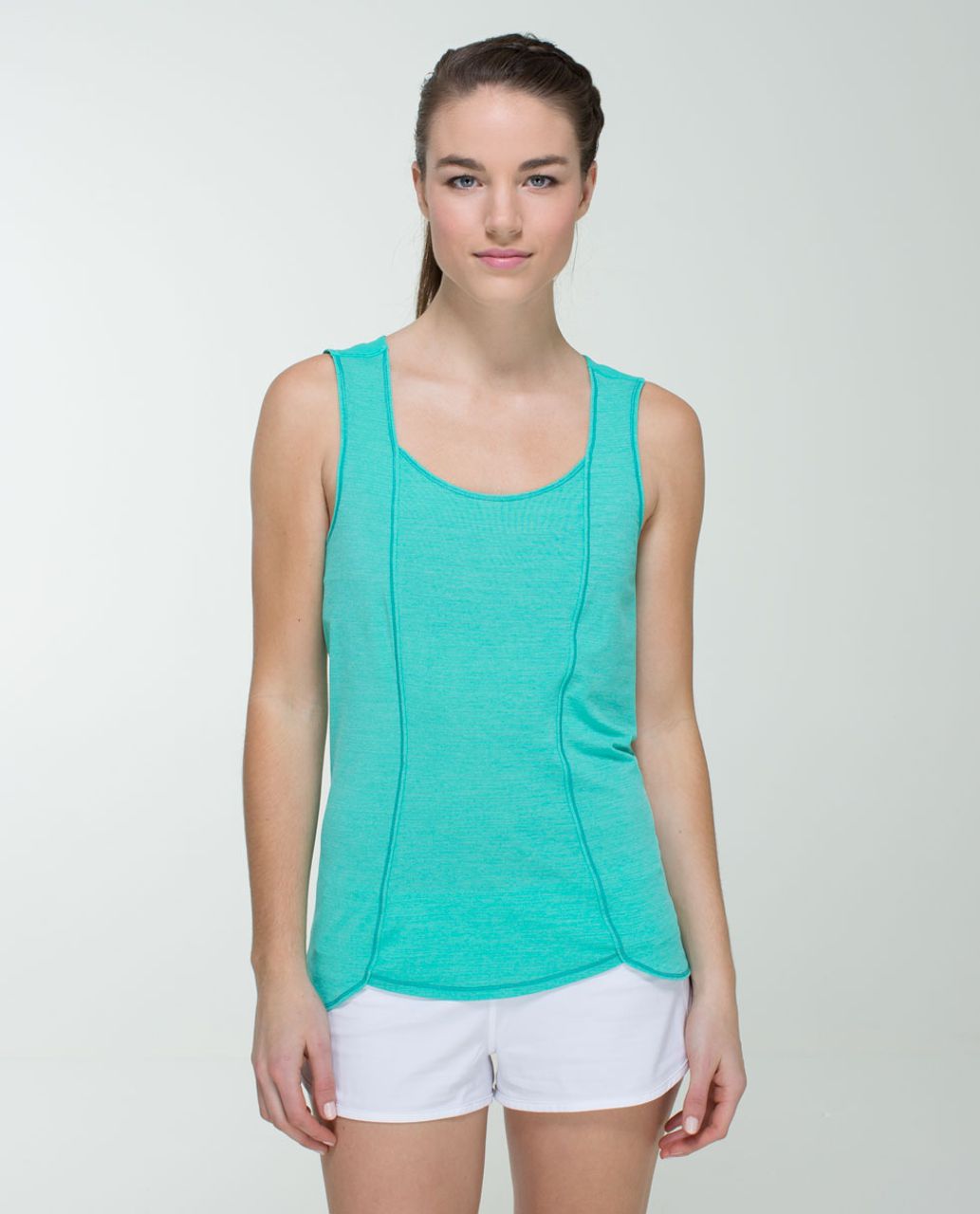 Lululemon Run Righteous Tank - Heathered Bali Breeze / Bali Breeze