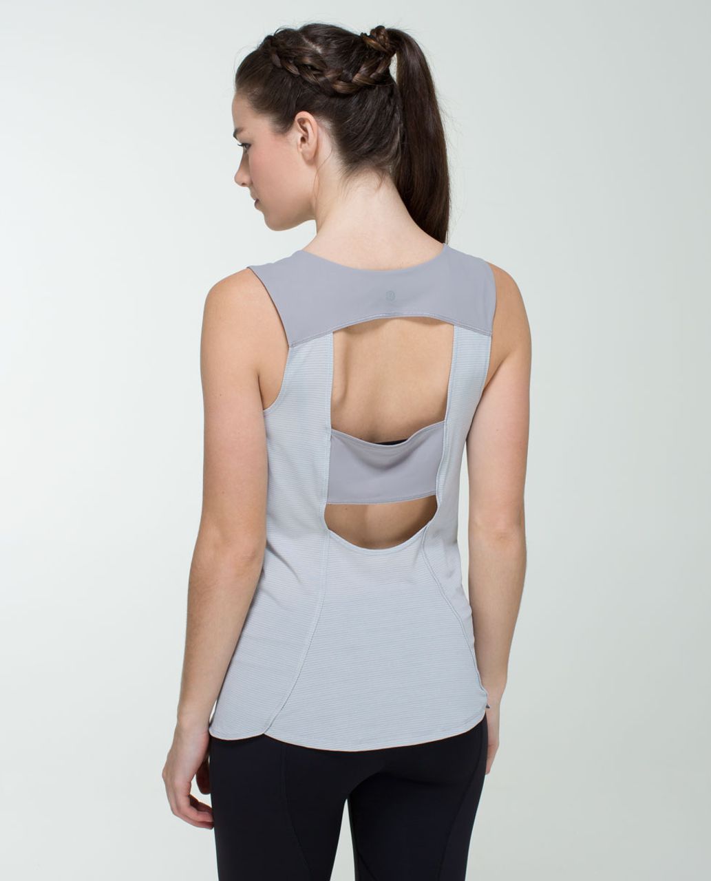 Lululemon Run Righteous Tank - Heathered Light Grey / Ambient Grey